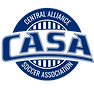 CASA logo with soccer ball design.