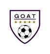 Shield logo with soccer ball and stars.
