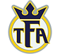 Crowned emblem with TFA initials.