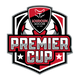 Premier Cup logo with shield and stars.