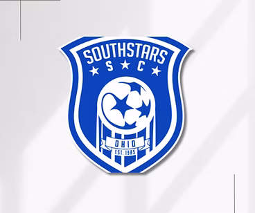 Blue and white Southstars SC emblem.