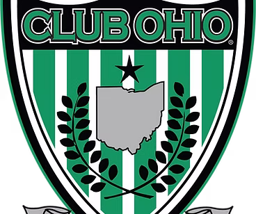 Club Ohio soccer logo with green stripes.